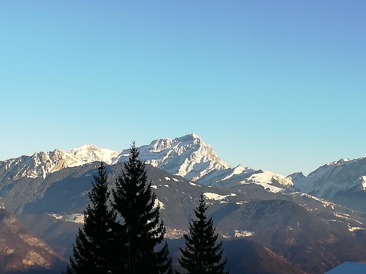 Romantic Chalet-Style Flat With Mountain View Torgon Экстерьер фото