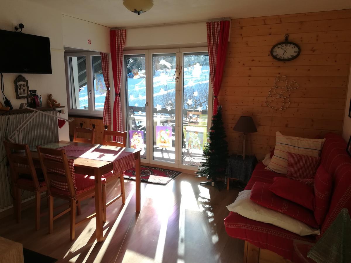 Romantic Chalet-Style Flat With Mountain View Torgon Экстерьер фото